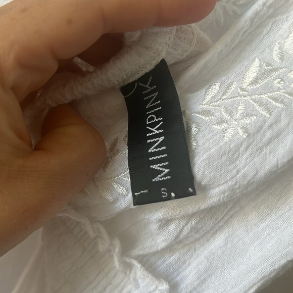 Minkpink maxi white embroidered dress coverup boho beach bridal vacation size s - Picture 10 of 10